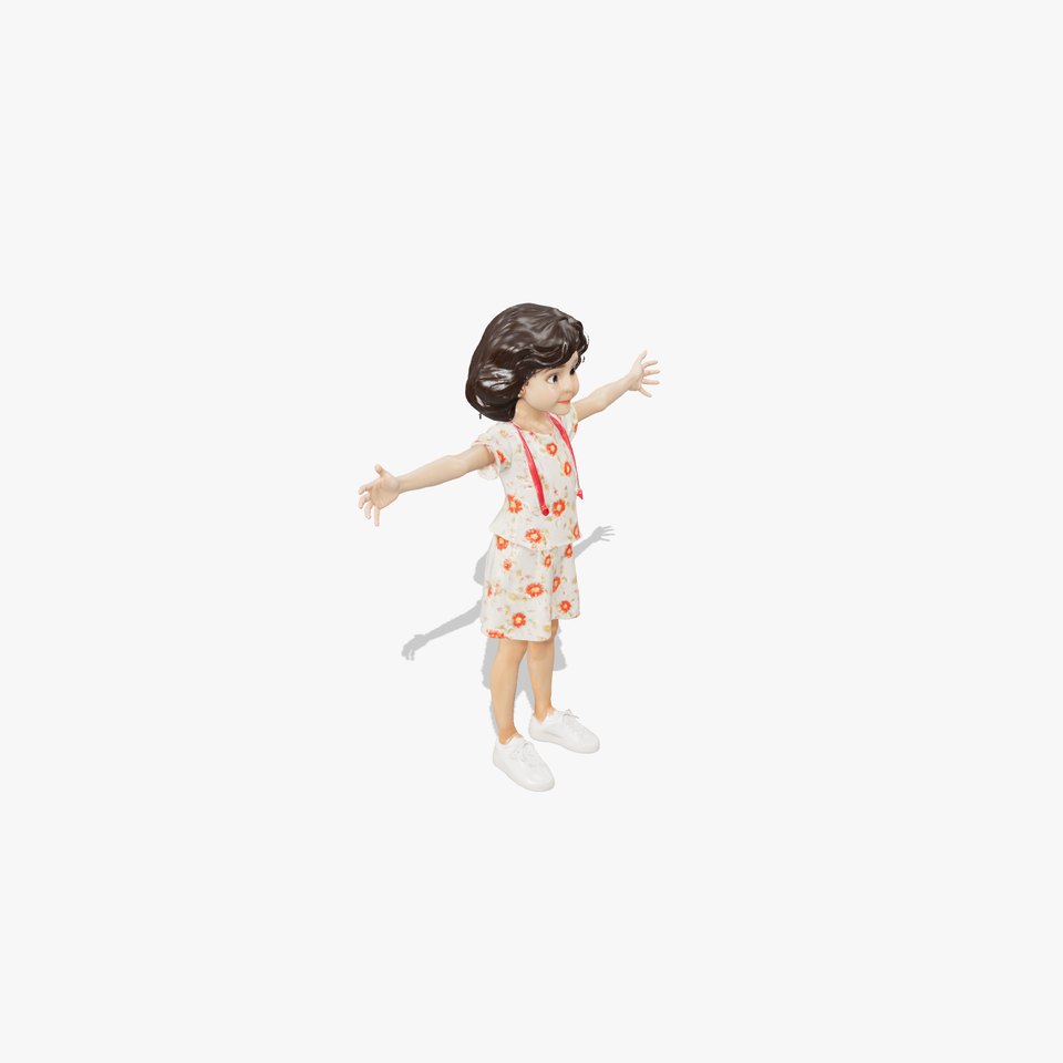 Floral Outfit Character model pack